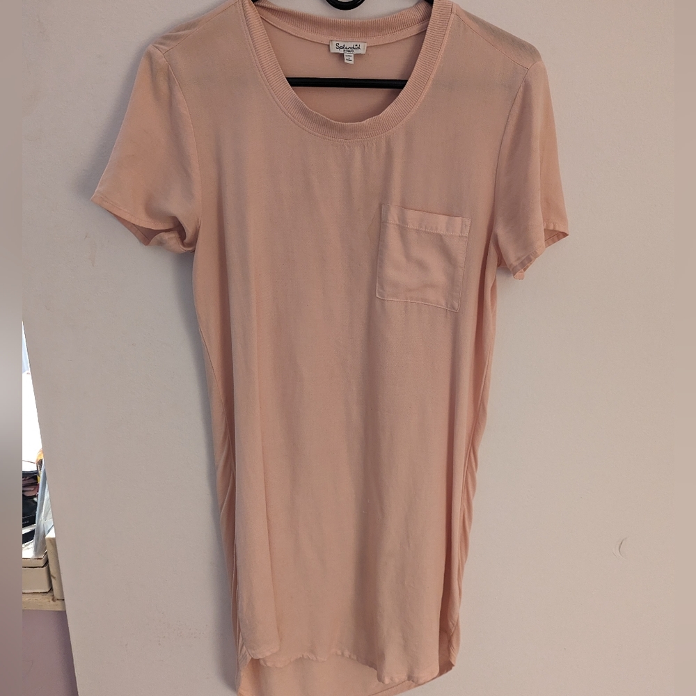 Splendid xsmall pink t shirt dress